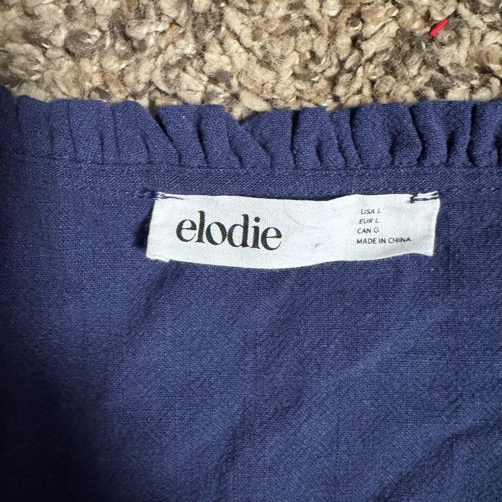 Elodie Navy Blue Mini Dress - Picture 2 of 2